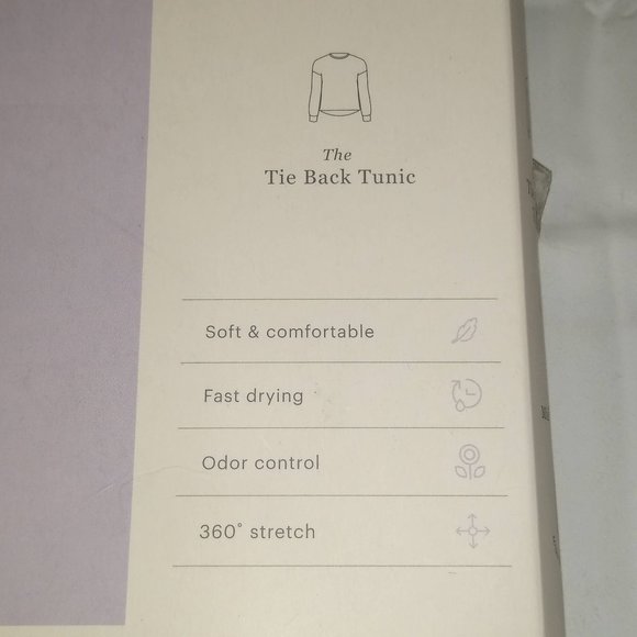 Wander by Hottotties Midweight Tie Back Tunic Soft & comfortable Size S NWT - Picture 2 of 5